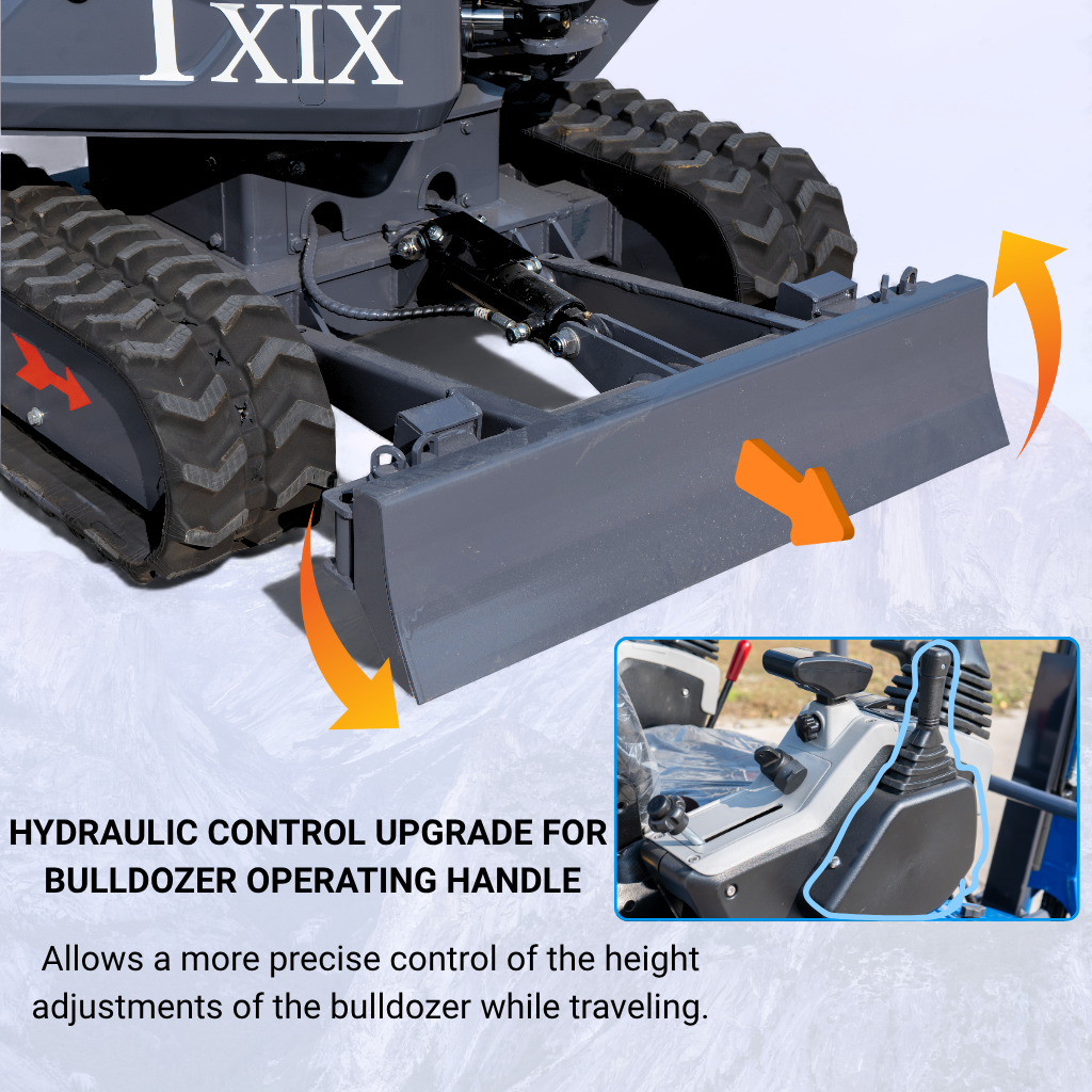 New TYPHON TERROR XIX STORM Mini Excavator 4000lbs 20.4hp Kubota D902 engine  Trench Digger with Boom Swing, Canopy, Retractable Tracks