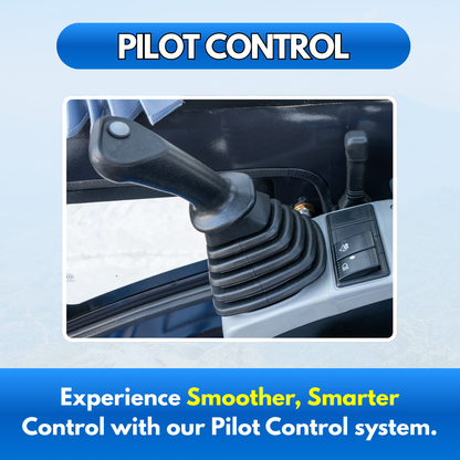 TYPHON TERROR XIX Prestige, 20.4 HP Kubota D902 4200lbs Mini Excavator with Boom Swing, Retractable Tracks, and Heater Cabin