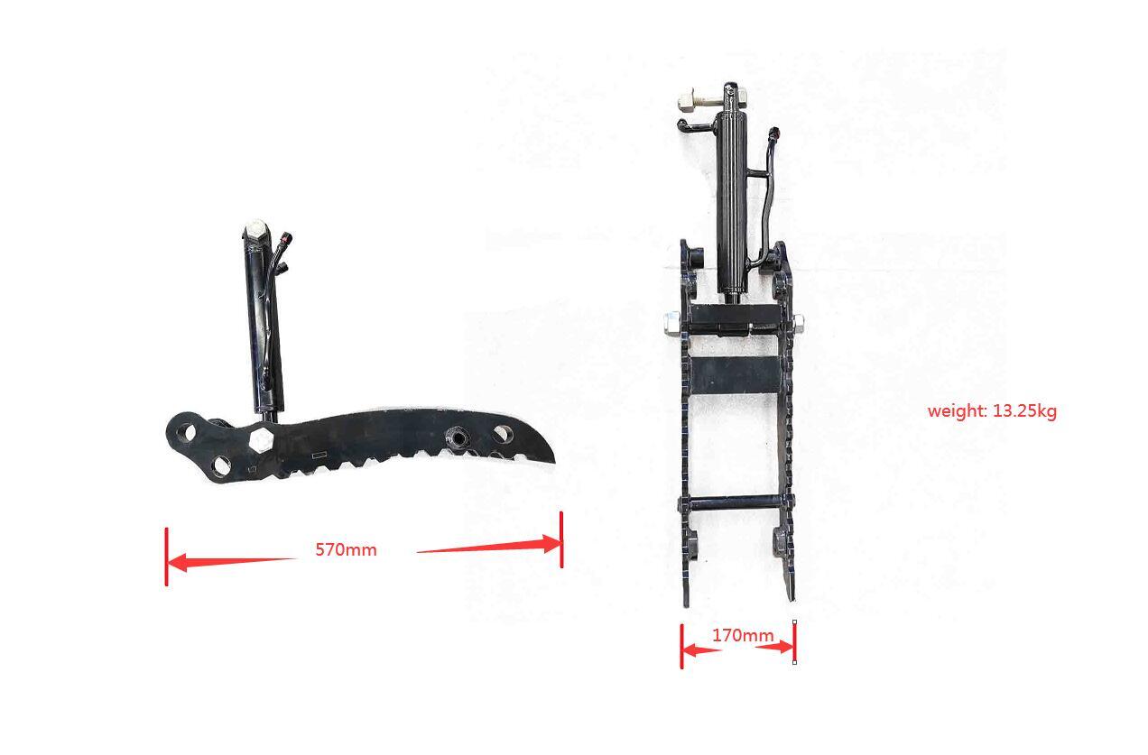 Budget Style Hydraulic Thumb Clip: Attachment for Mini Excavators Digger Track Crawler