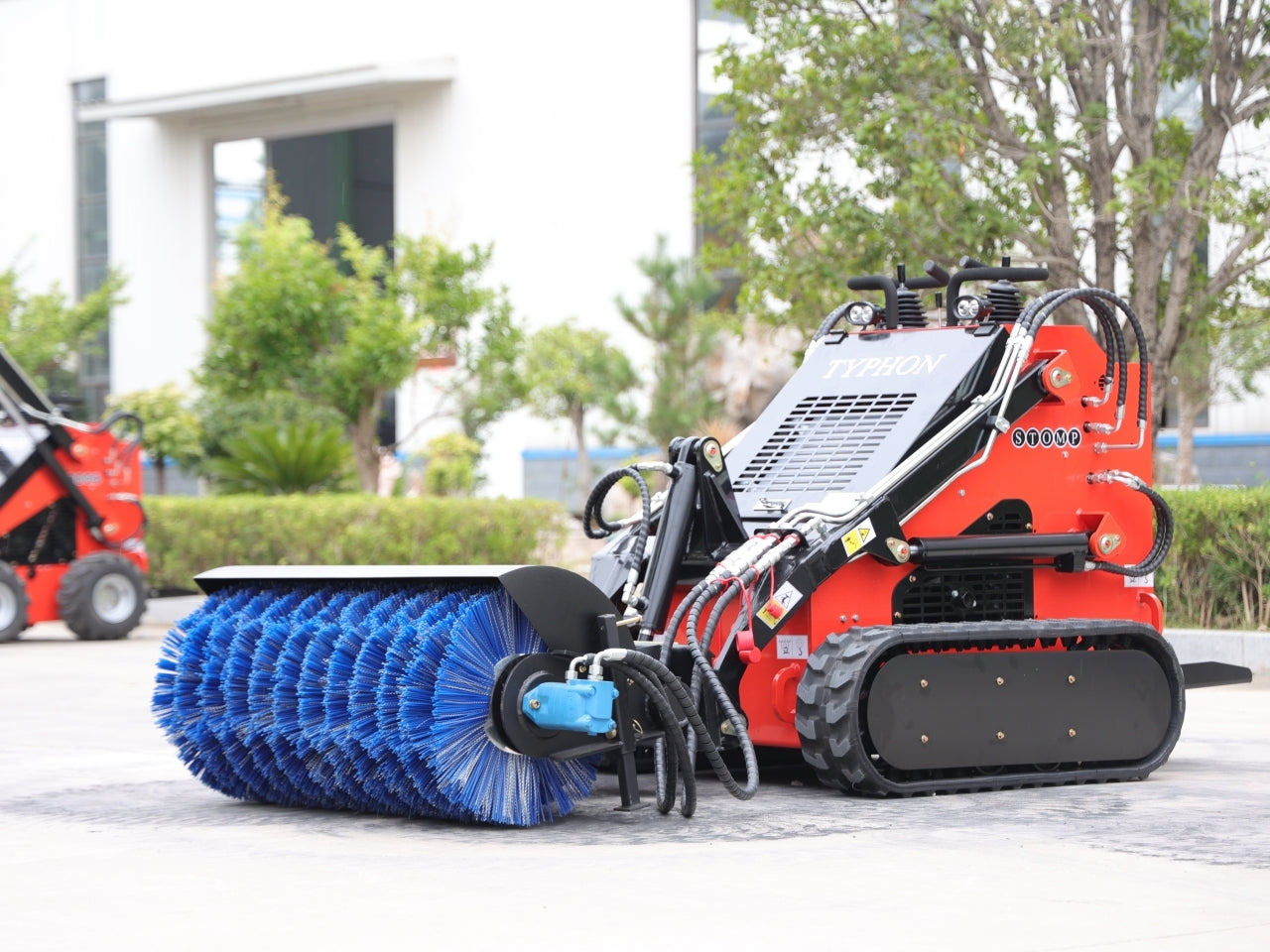 Skid Steer Loader Sweeper Attachment - New Excavator For Sale