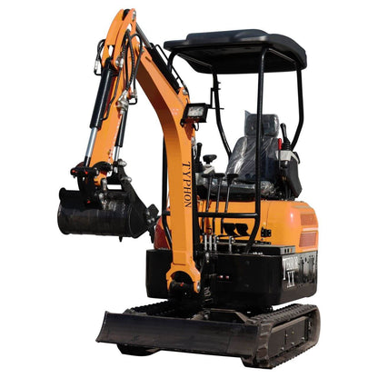 2025 4,000 lb TYPHON TERROR XX Mini Excavator Rubber Track with Kubota D902 Diesel Engine USA