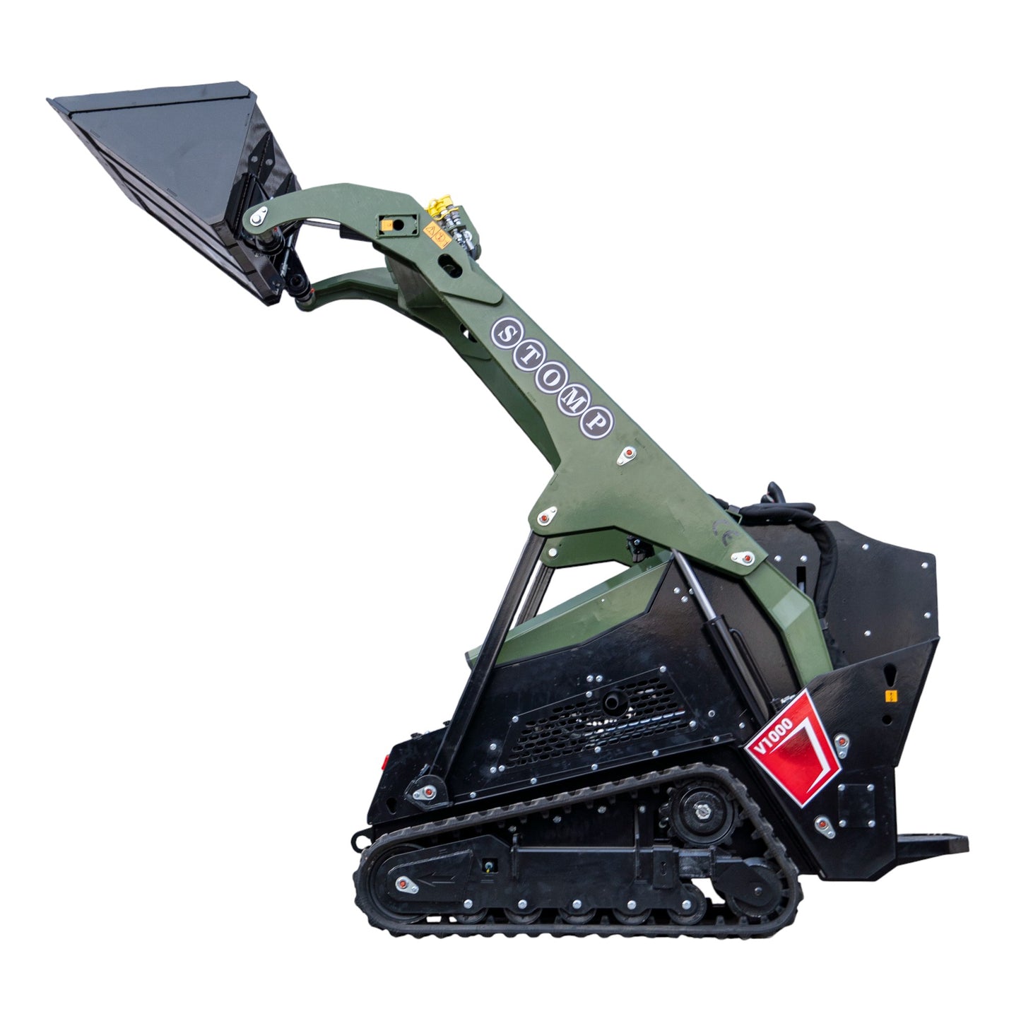 TYPHON Stomp V1000 Skid steer Loader24HP Kubota D1105 water-cooled Diesel Pilot control LED