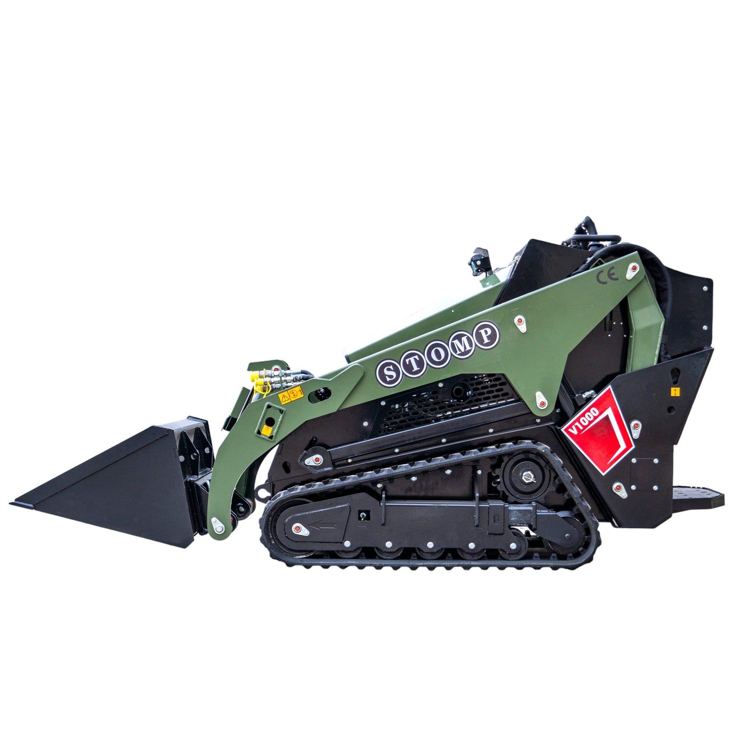 TYPHON Stomp V1000 Skid steer Loader24HP Kubota D1105 water-cooled Diesel Pilot control LED