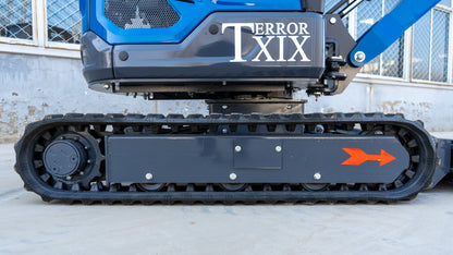 TYPHON TERROR XIX Prestige, 20.4 HP Kubota D902 4200lbs Mini Excavator with Boom Swing, Retractable Tracks, and Heater Cabin