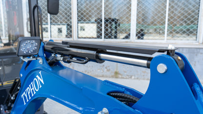 TYPHON TERROR XIX Prestige, 20.4 HP Kubota D902 4200lbs Mini Excavator with Boom Swing, Retractable Tracks, and Heater Cabin