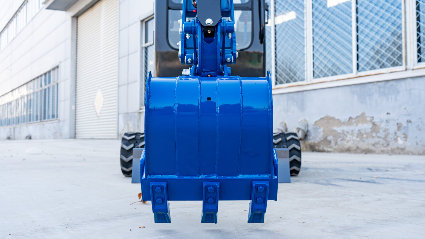 TYPHON TERROR XIX Prestige, 20.4 HP Kubota D902 4200lbs Mini Excavator with Boom Swing, Retractable Tracks, and Heater Cabin