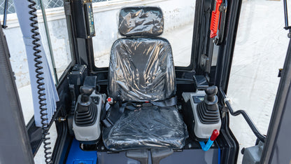 TYPHON TERROR XIX Prestige, 20.4 HP Kubota D902 4200lbs Mini Excavator with Boom Swing, Retractable Tracks, and Heater Cabin