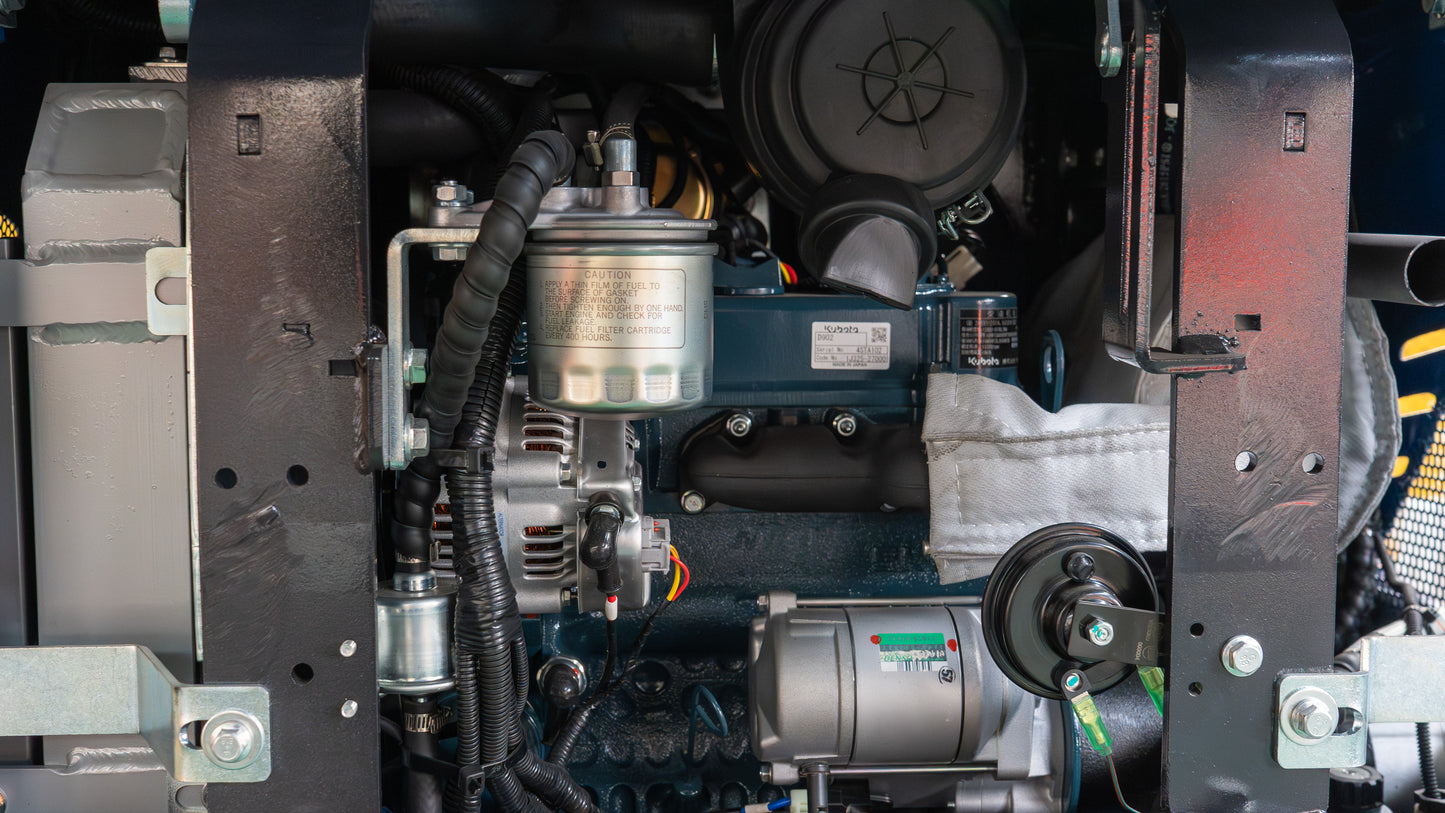 TYPHON TERROR XIX Prestige, 20.4 HP Kubota D902 4200lbs Mini Excavator with Boom Swing, Retractable Tracks, and Heater Cabin