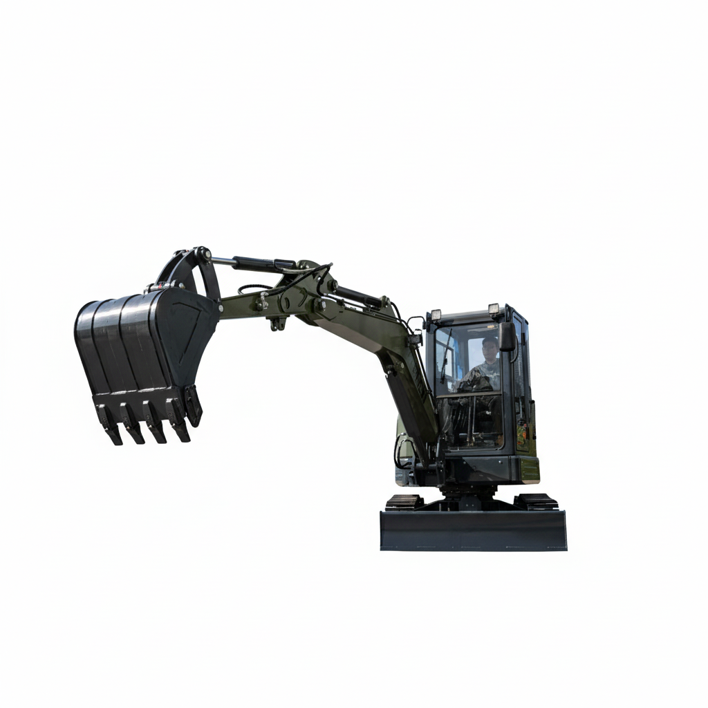 TYPHON KUVOU 4.0 mini excavator Kubota D1703 Diesel engine with 4Ton Operating Weight AC/ Heater