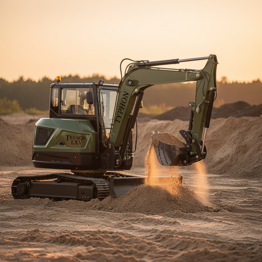 TYPHON TERROR LXV 6.6 Ton Mini Excavator Kubota V2607 56.9HP AC/Heater Cabin Boom Swing Two Speed Travel 0.23m³ Bucket  Heavy Duty Construction Machine