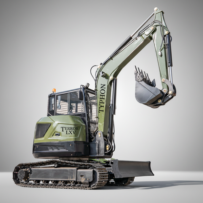 TYPHON TERROR LXV 6.6 Ton Mini Excavator Kubota V2607 56.9HP AC/Heater Cabin Boom Swing Two Speed Travel 0.23m³ Bucket  Heavy Duty Construction Machine