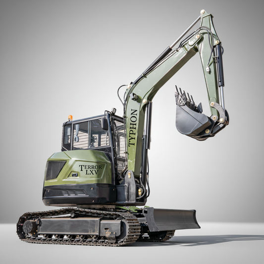 TYPHON TERROR LXV 6.6 Ton Mini Excavator Kubota V2607 56.9HP AC/Heater Cabin Boom Swing Two Speed Travel 0.23m³ Bucket  Heavy Duty Construction Machine