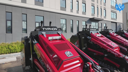 Typhon Stomp V900 Mini Track Loader Kubota D1105 25HP Diesel  Stand-On Skid Steer  EPA / EU Stage V