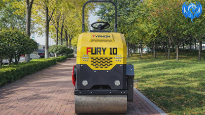 TYPHON Road Roller 10 – 1 Ton, 13.5 HP Briggs & Stratton, Hydraulic Drive, One-Key Vibration